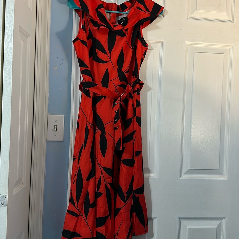 Black and red dress